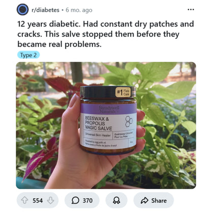 Natural Protection Salve for Diabetic Skin